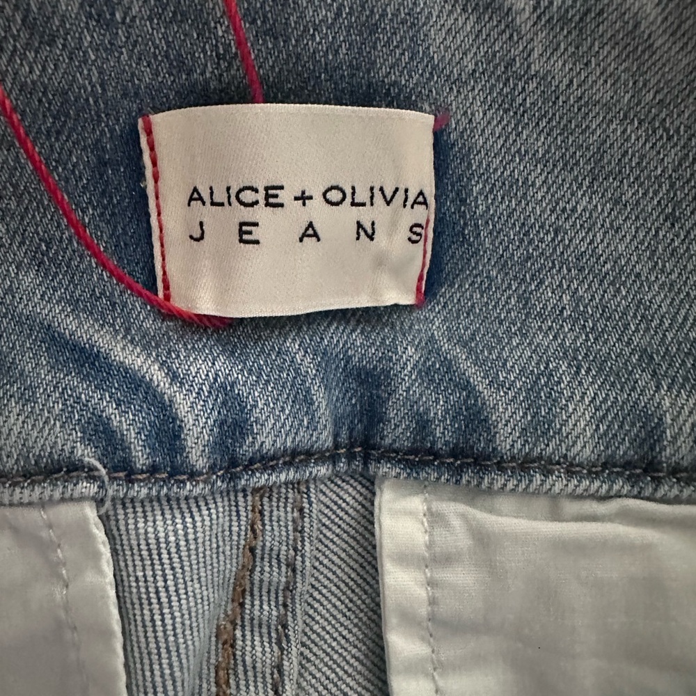 Alice + Olivia Light Blue Flare Jeans - Picture 4 of 8
